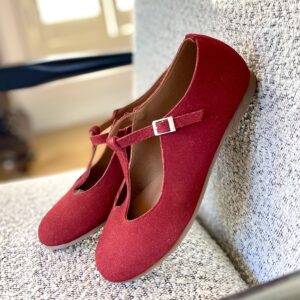 Georgina Red Suede
